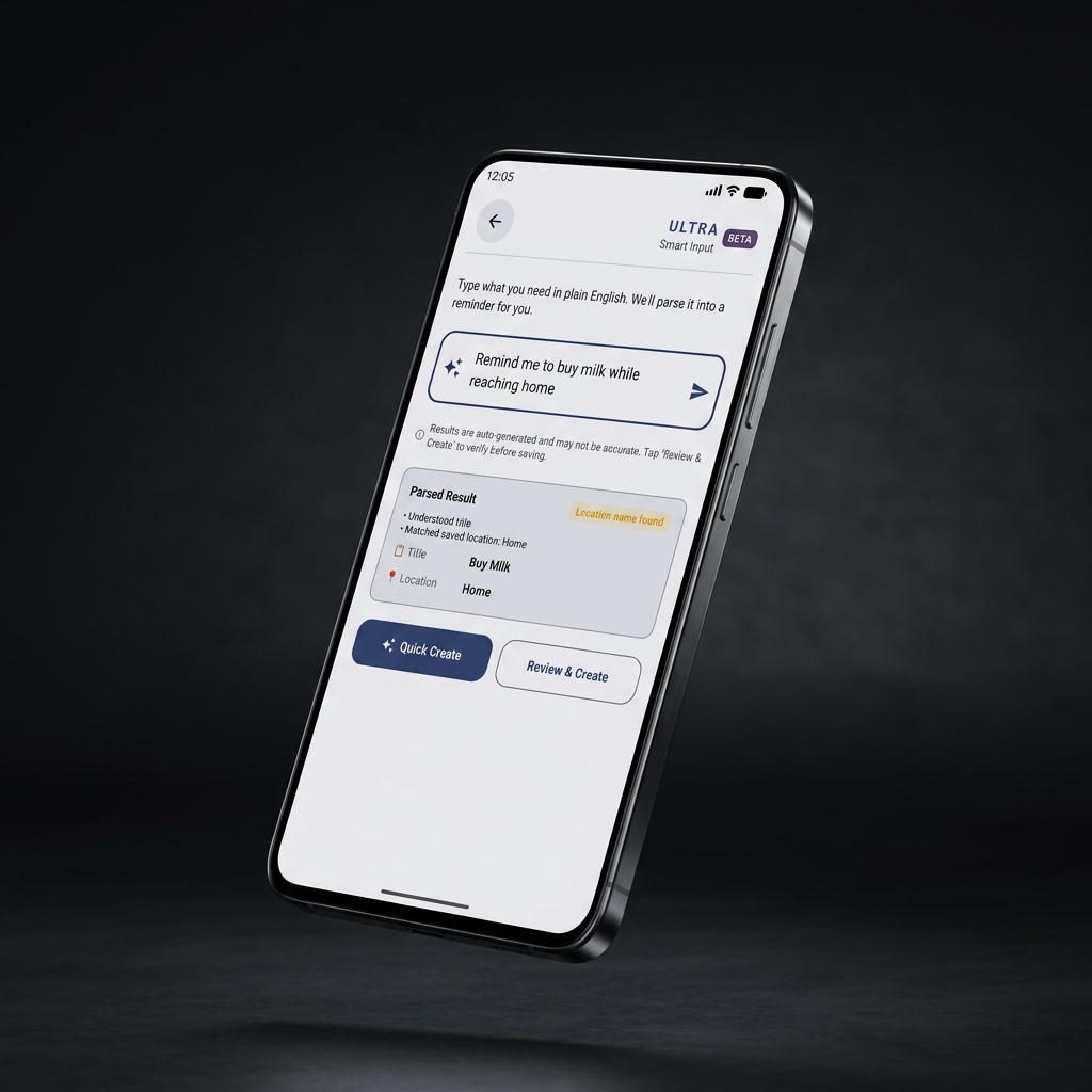 ULTRA app screenshot showing app settings